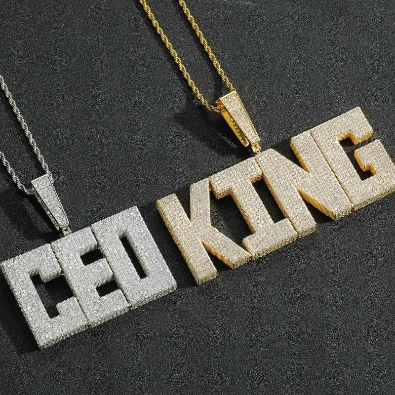 Pendant necklace, one of the pieces hung on the jewellery rail